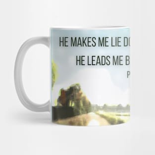 Christian Art Psalm 23 Bible Verse V3 Mug